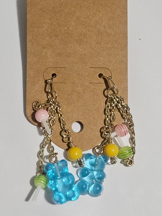 Gummy Bear and lilipops Earrings
