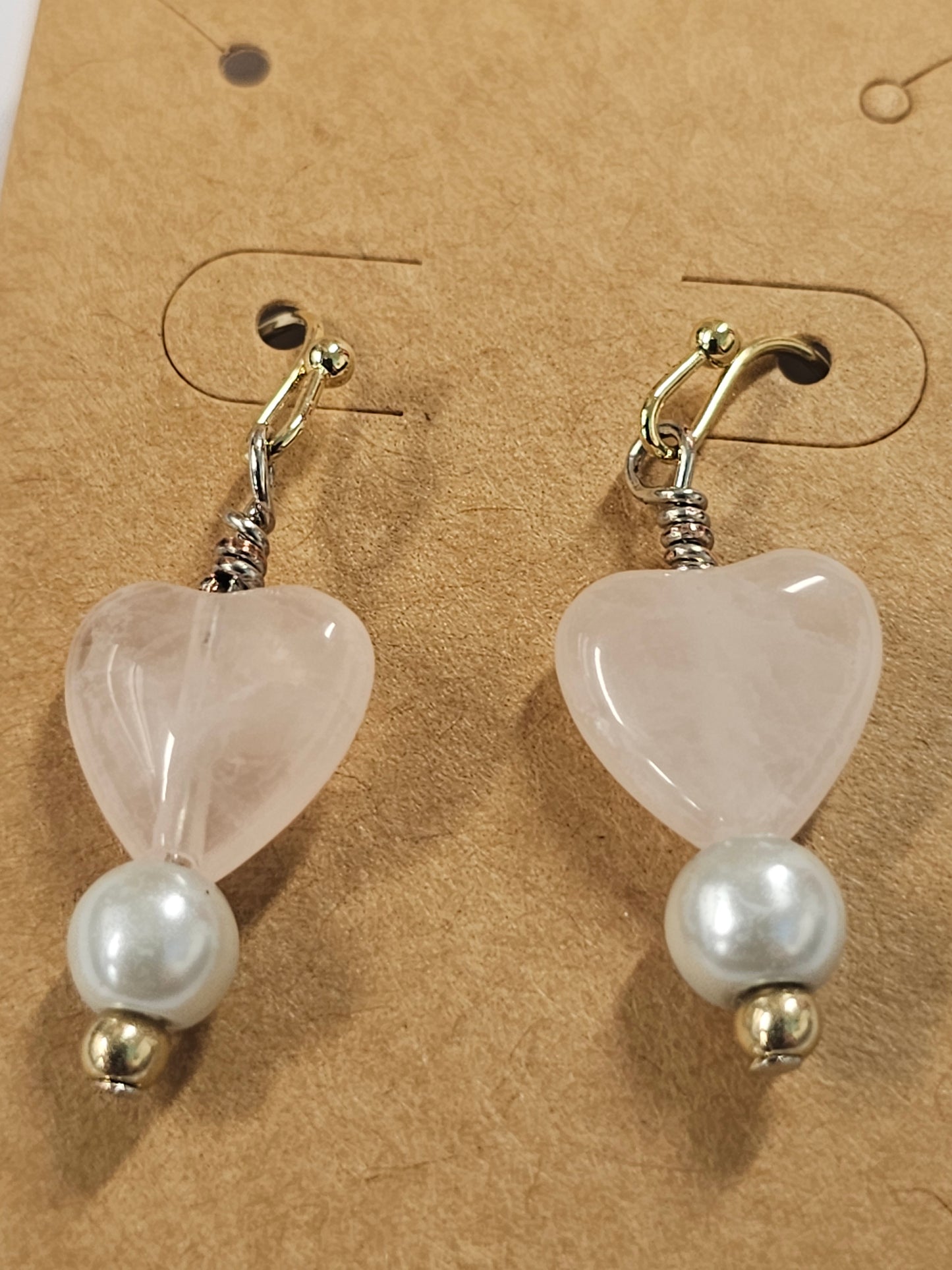 Pink Hearts Earrings