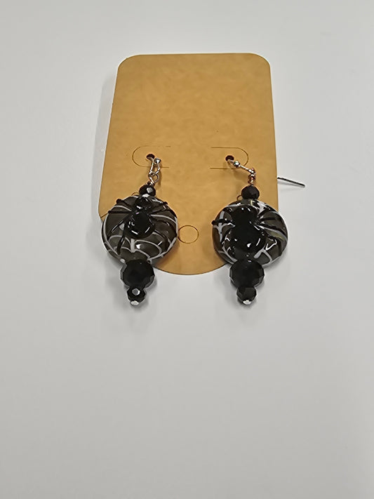 Small spider earrings